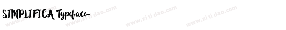 SIMPLIFICA Typeface字体转换